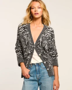Ramy Brook Jelena V-Neck Cardigan Sweater Outlet