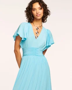 Ramy Brook Joanie Short Sleeve Maxi Dress Hot
