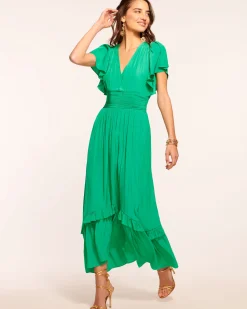 Ramy Brook Joanie Short Sleeve Maxi Dress Hot