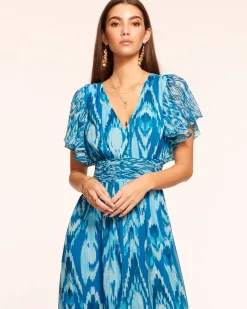 Ramy Brook Joanie Short Sleeve Maxi Dress Hot