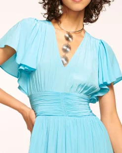 Ramy Brook Joanie Short Sleeve Maxi Dress Hot