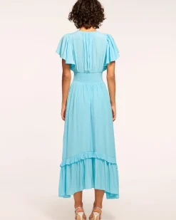 Ramy Brook Joanie Short Sleeve Maxi Dress Hot