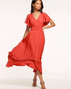Ramy Brook Joanie Short Sleeve Maxi Dress Hot
