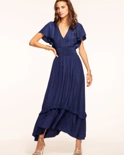 Ramy Brook Joanie Short Sleeve Maxi Dress Hot