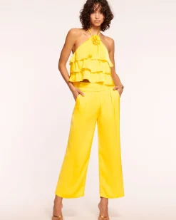 Ramy Brook Joss Cropped Wide Leg Pant Online
