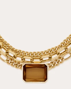 Ramy Brook Karissa Layered Choker Necklace Gold Fashion