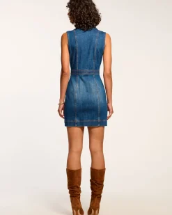 Ramy Brook Katalina Denim Mini Dress Mediumwash Clearance