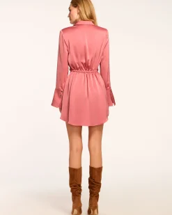 Ramy Brook Katelyn Long Sleeve Ruched Mini Dress Online