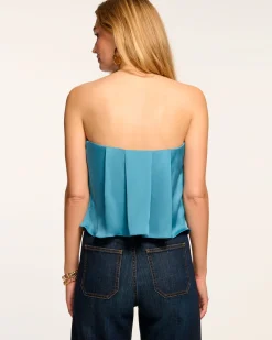 Ramy Brook Kennedi Strapless Pleated Top Outlet