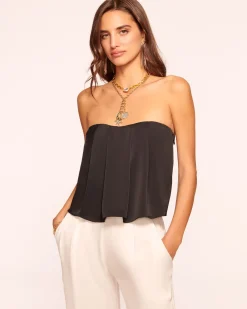 Ramy Brook Kennedi Strapless Pleated Top Outlet