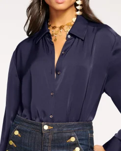 Ramy Brook Kolby Oversized Button Down Blouse Outlet