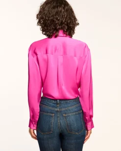 Ramy Brook Kolby Oversized Button Down Blouse Outlet