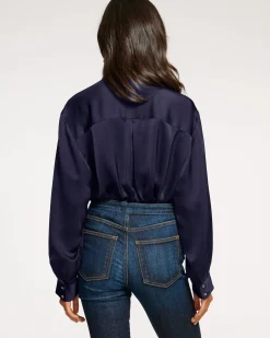 Ramy Brook Kolby Oversized Button Down Blouse Outlet