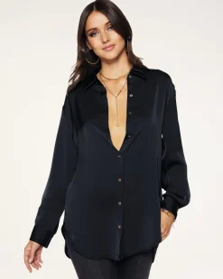 Ramy Brook Kolby Oversized Button Down Blouse Outlet