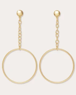 Ramy Brook Lea Teardrop Hoop Earrings Gold Discount