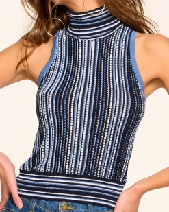 Ramy Brook Leonie Sleeveless Knit Turtleneck Fashion