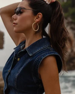 Ramy Brook Lolita Denim Mini Dress Hot