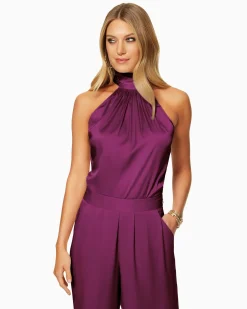 Ramy Brook Lori Silk High Neck Tank Top Online