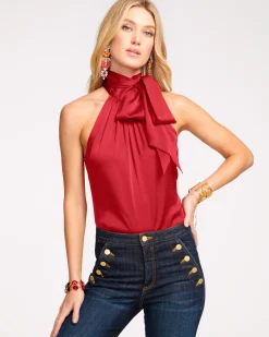 Ramy Brook Lori Silk High Neck Tank Top Online