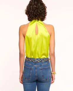 Ramy Brook Lori Silk High Neck Tank Top Online