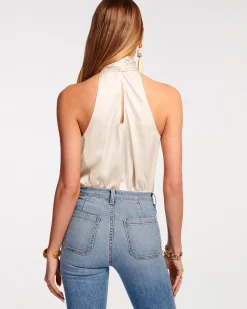 Ramy Brook Lori Silk High Neck Tank Top Online