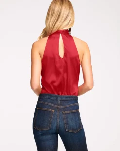 Ramy Brook Lori Silk High Neck Tank Top Online