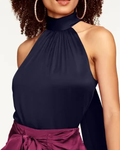 Ramy Brook Lori Silk High Neck Tank Top Online