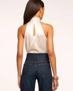 Ramy Brook Lori Silk High Neck Tank Top Online