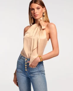 Ramy Brook Lori Silk High Neck Tank Top Online
