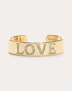 Ramy Brook Love Statement Cuff Bracelet Gold Clearance
