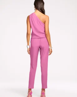 Ramy Brook Lulu One Shoulder Jumpsuit Navy Best