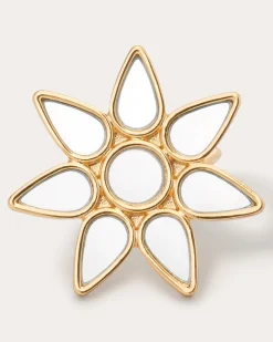 Ramy Brook Lunar Mirrored Ring Set Gold Clearance