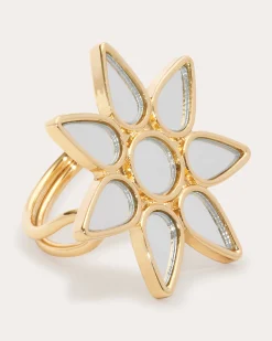 Ramy Brook Lunar Mirrored Ring Set Gold Clearance