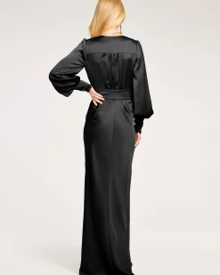 Ramy Brook Madelane Plunging Maxi Dress Black Best