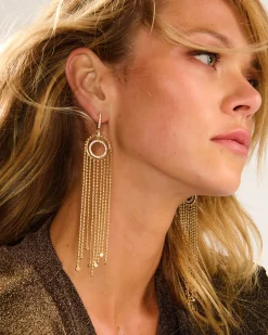 Ramy Brook Mallorie Drop Earrings Gold Hot
