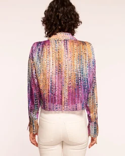 Ramy Brook Mandy Button Down Blouse Ravellodot Outlet
