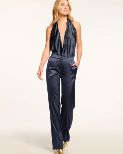 Ramy Brook Marvia Stretch Silk Pant Clearance