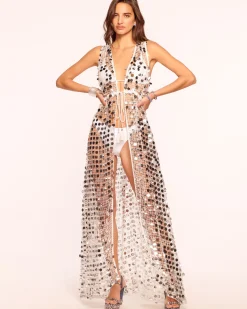 Ramy Brook Michaela Paillette Coverup Dress Silverpaillette Online