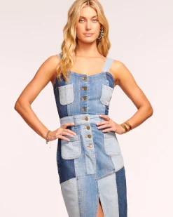 Ramy Brook Monica Denim Midi Dress Discount