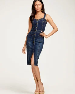 Ramy Brook Monica Denim Midi Dress Discount