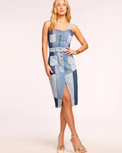 Ramy Brook Monica Denim Midi Dress Discount