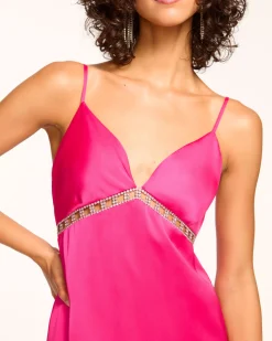 Ramy Brook Mosby Embellished Empire Waist Gown Clearance