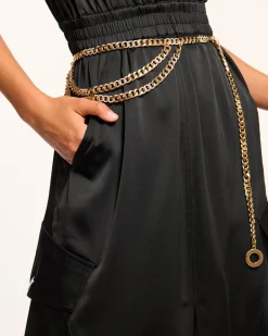Ramy Brook Nikia V-Neck Midi Dress Black Hot