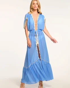 Ramy Brook Nikolai Coverup Dress Sereneblue Discount