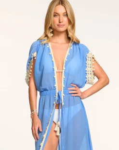 Ramy Brook Nikolai Coverup Dress Sereneblue Discount