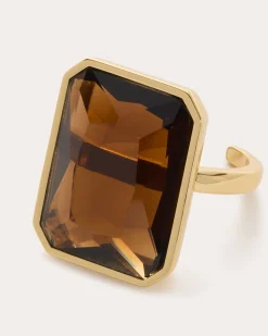 Ramy Brook Norika Cocktail Ring Smokeytopaz Clearance