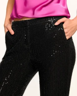 Ramy Brook Olivian Beaded Flare Pant New