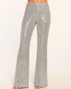 Ramy Brook Olivian Beaded Flare Pant New