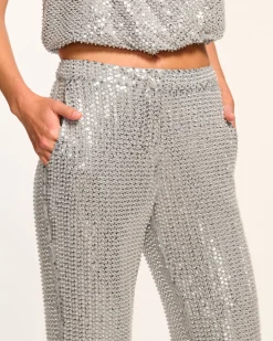 Ramy Brook Olivian Beaded Flare Pant New