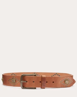 Ramy Brook Paulette Leather Belt Saddle Fashion